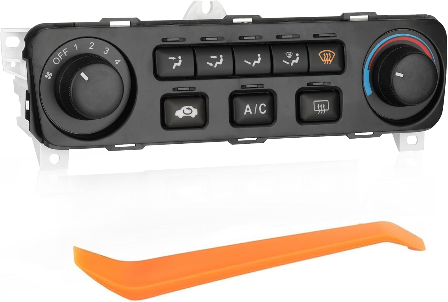 Front Climate Control Module 79600-S84-A21ZA Heater A/C Control Switch for Honda Accord 2001 2002 01 02 Accord A/C Heater Air Conditioning Panel Unit 15-72548, 599-007, HS505