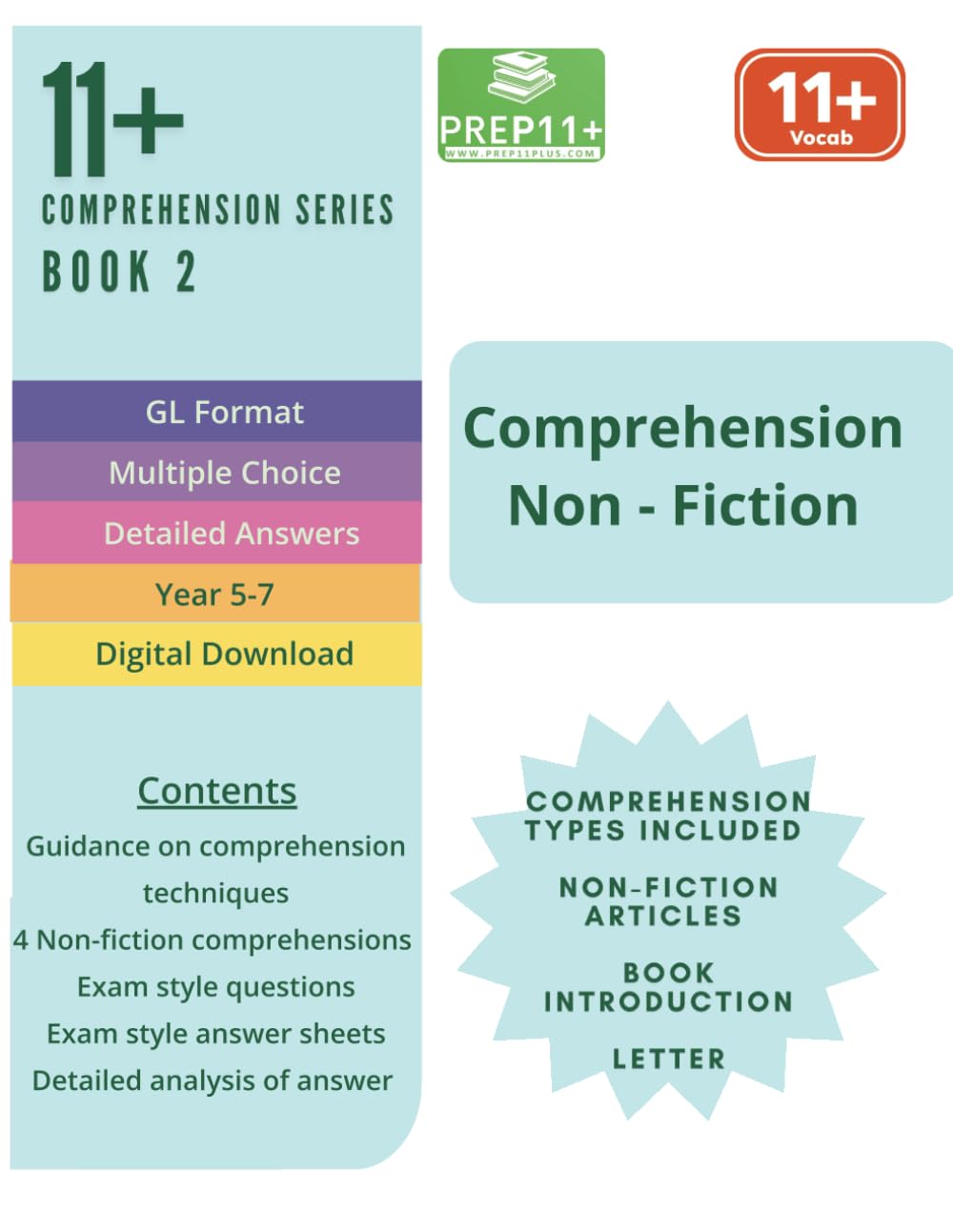 Comprehension book 2 - Non-Fiction (11+ Comprehension Practice Series)