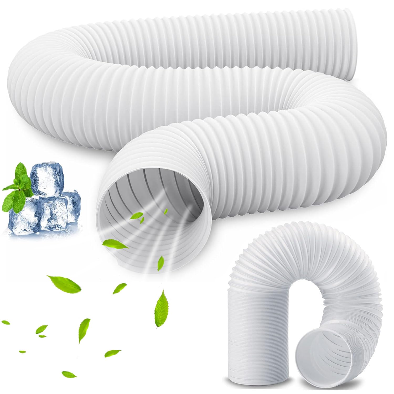 3 Meter Abluftschlauch,150mm Durchmesser,Einziehbarer Klimaanlage Abluftschlauch,Tragbarer Klimaanlage Schlauch,Verwendet für Klimaanlage Wäschetrockner Abzugshaube Dunstabzugshaube