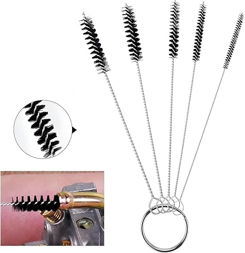 Miniatura 5 de BELOMI Kit de herramientas de limpieza de carburador, limpiador de carburador de carbón para quitar, limpiador de punta de antorcha, juego de