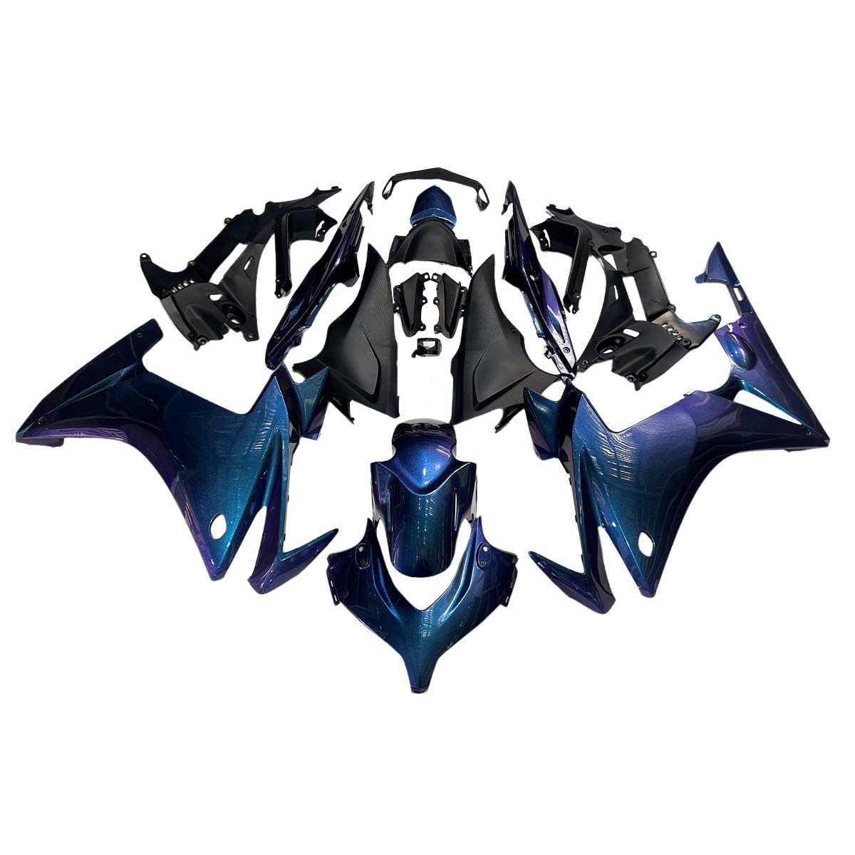 SPORT FAIRING Chameleon Purple Blue Fairing Kit Fit for Honda CBR500R 2013 2014 2015 CBR 500R 13 14 15 Injection Bodywork ABS Plastics Complete Body