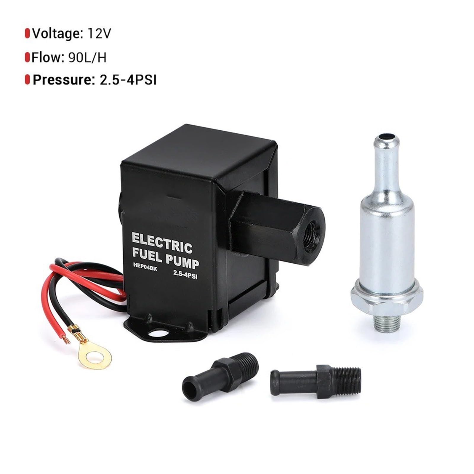 Sensor Nivel Combustible Para Gasolina Para Diésel 40104 40106 40107 P502 Bomba De Combustible Electrónica En Línea Universal 12V 4-7PSI Alta Presión 90LPH