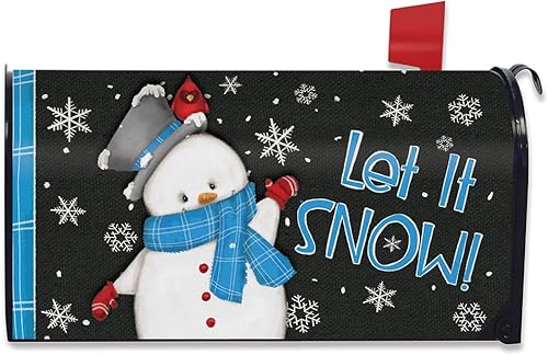 Miniatura 5 de Briarwood Lane Berry Wreath Barnstar - Cubierta magnética para buzón de invierno, diseño de pájaros