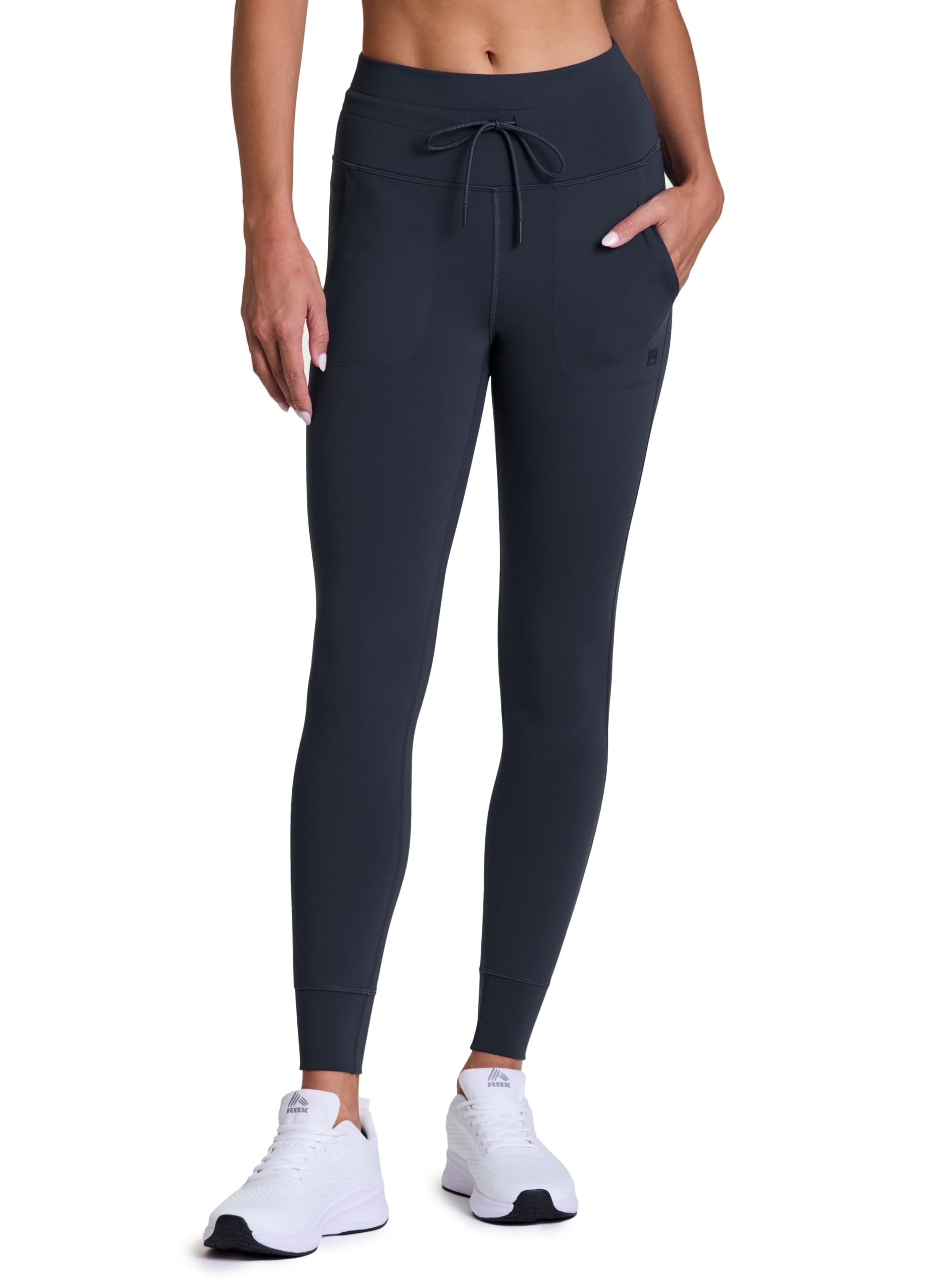 Avalanche Leggings da donna foderati in pile con coulisse in vita, aderenti, a prova di squat, leggings da trekking con tasche