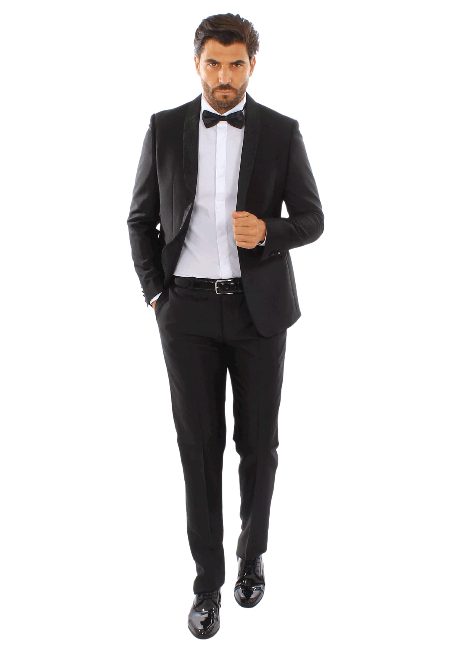Ciabalù Abito Uomo Elegante Damascato Vestito Cerimonia Smoking Matrimonio