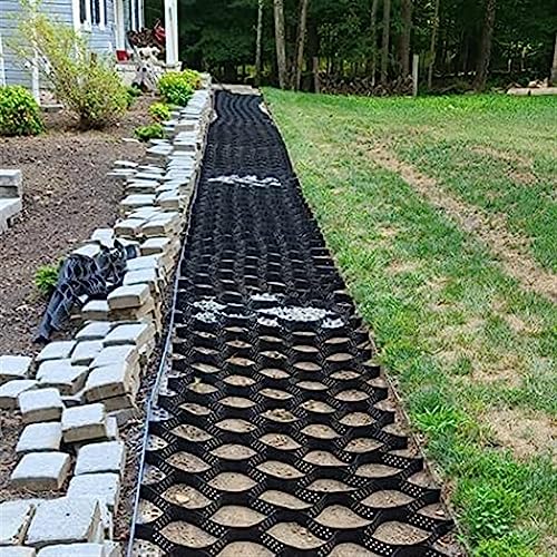 Genérico Rejillas estabilizadoras Geo Grid para entradas de vehículos - 5 cm de Profundidad, Plegables, 2 x 2 m (6,5 x 6,5 pies) Estabilizador de Suelo para paisajismo, estacionamientos, Jardines y e