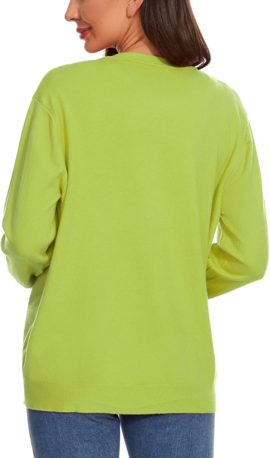 Womens Cardigan Sweaters Basic Button Down Casual Dressy Classic Crewneck Spring Long Sleeve Tops (S-2XL) - Image 3