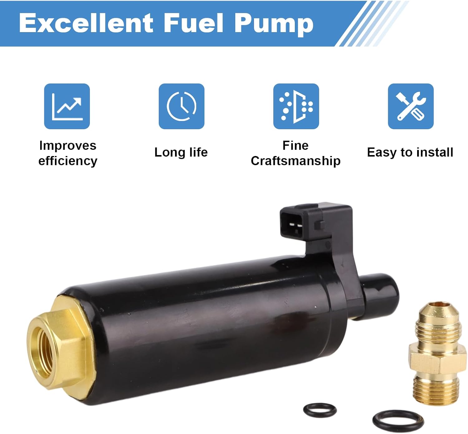 3858261 Fuel Pump Compatible with Penta 4.3L 5.0L 5.7L Engines Replace 986865 3857986 3857985 3854620 3850810 3850809 - Image 5