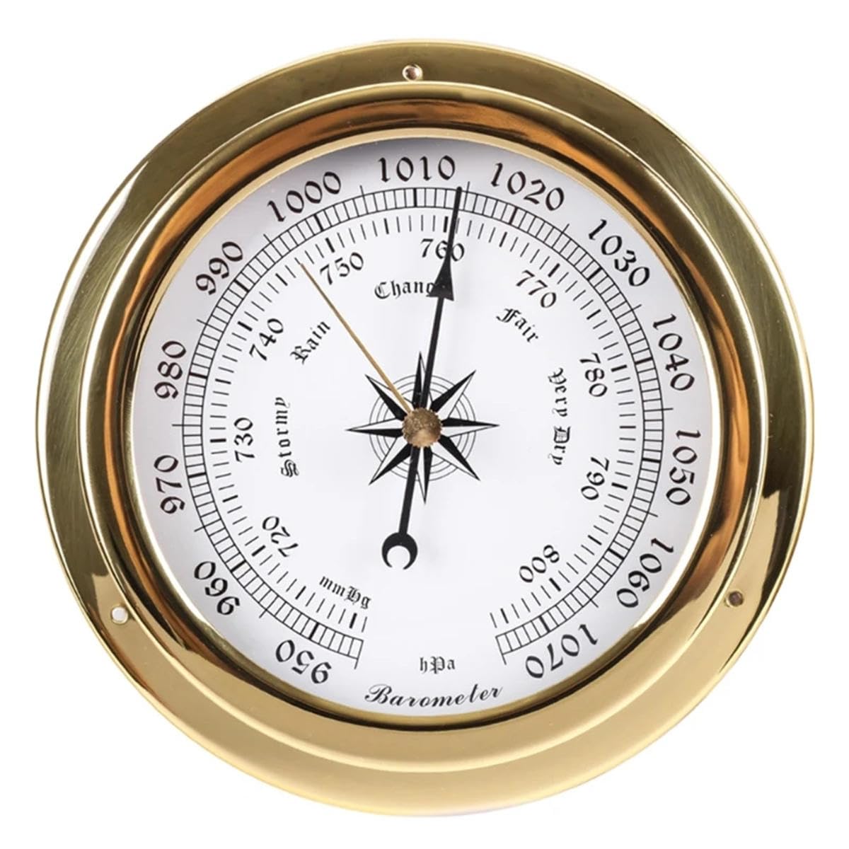 Barometro, barometro per interni, barometri per la casa, quadrante analogico stazione meteorologica, barometro da 145 mm per esterni, barometro da appendere, barometro per pareti di casa, barca da