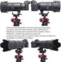 Vista 7 de Soporte para trípode de repuesto para el collar de lente compatible con Nikon Nikkor Z 2.756-7.874 in f/2.8 VR S y Nikkor Z 3.937-15.748 in