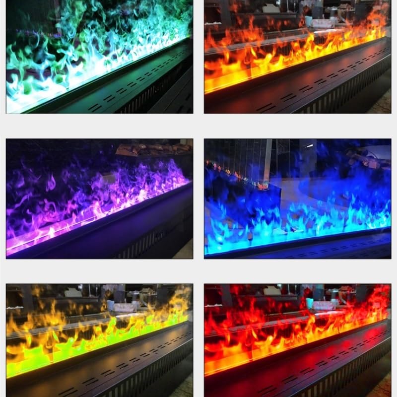 Kominek na parę wodną 3D zamgławiający kominek, dekoracja wnętrz, elektroniczna symulacja ognia, kominek elektryczny, nawilżacz powietrza do domu dekoracyjny kominek elektryczny (2000 mm)