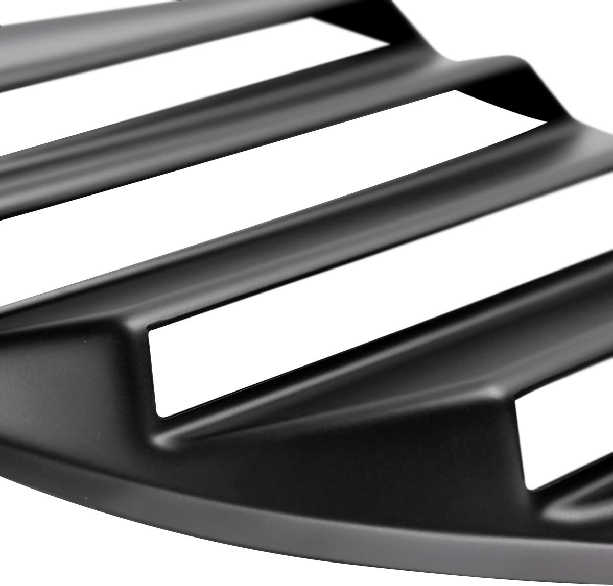 Fits 08-20 Dodge Challenger Quarter Side Window Louvers Cover Matte Black 2PC