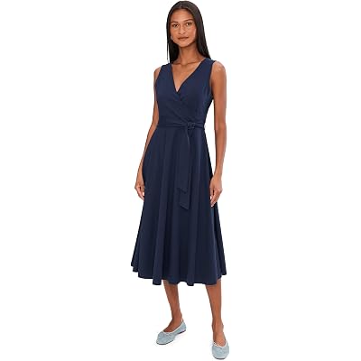 Платье PACT Fit-and-Flare Easy V-Neck Dress