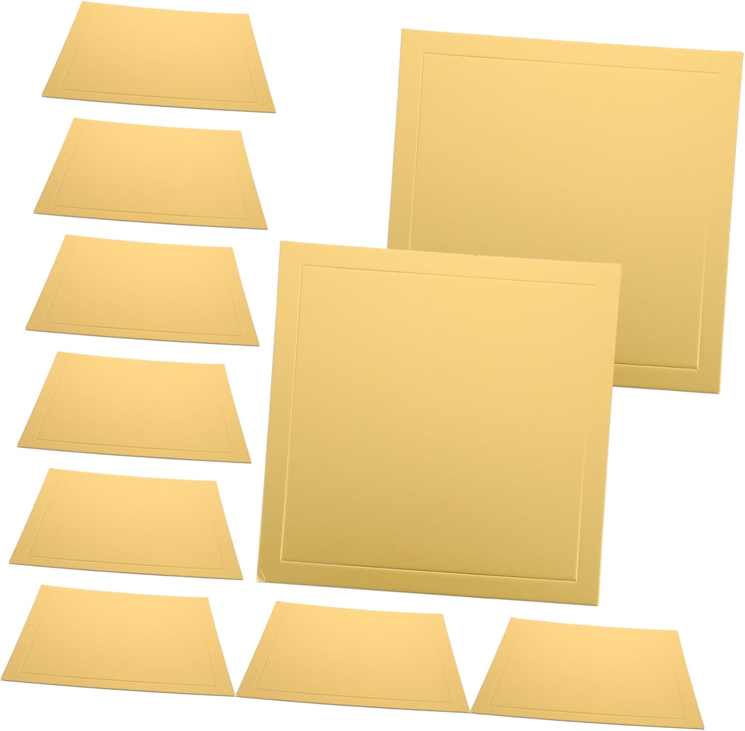SOLUSTRE 10pcs DIY Square Cake Boards Cake Display Bases Board Lightweight Portable for Baking Supply