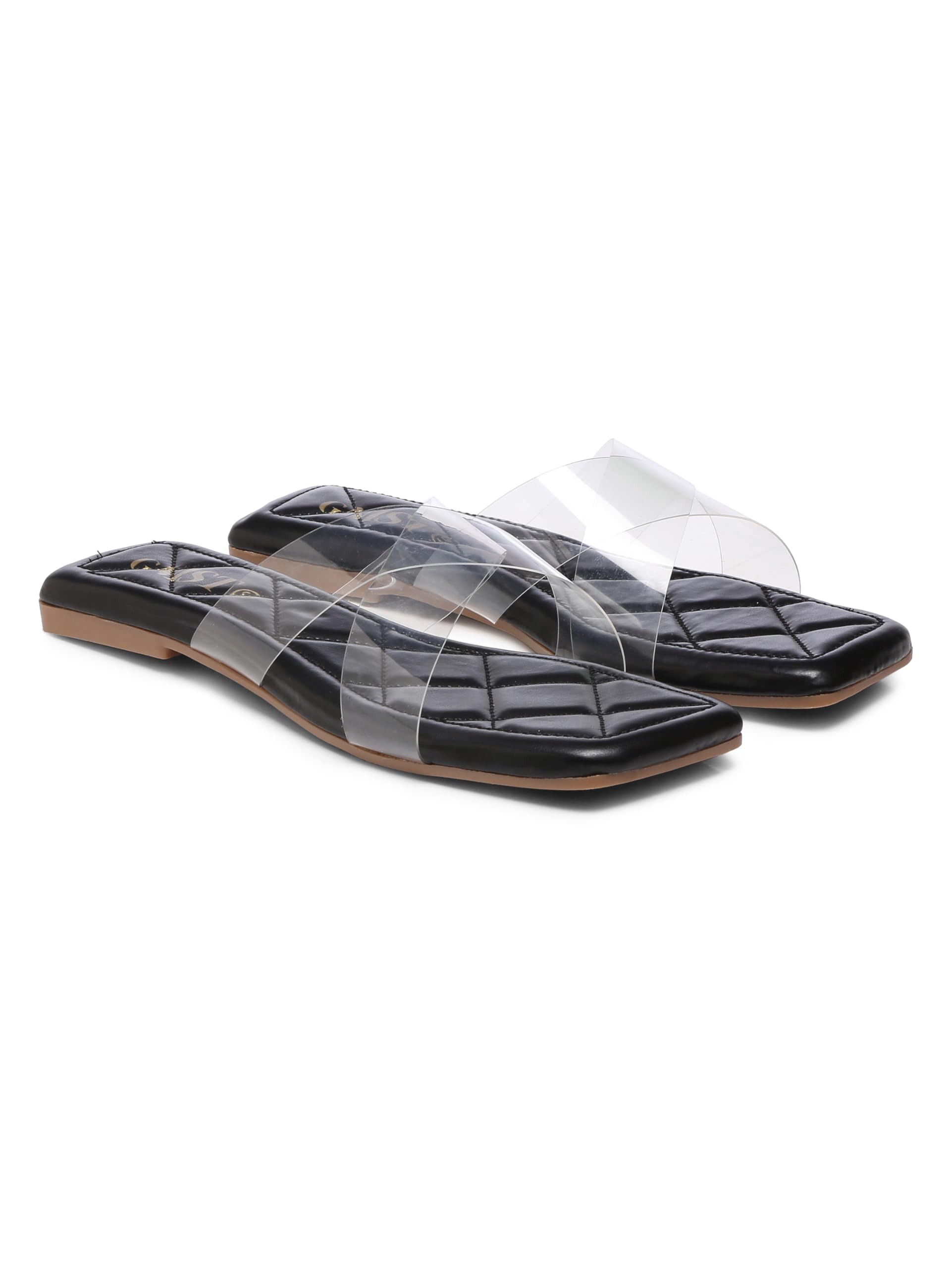GNIST Black Transparent Flats Heel, Stylish Fashion Sandal, Comfortable & Lightweight, Office, Party and Formal Occasions for Women Footwear, Size Uk - 5 (B0CWDXSP6X) Amazon Price History, Amazon Price Tracker