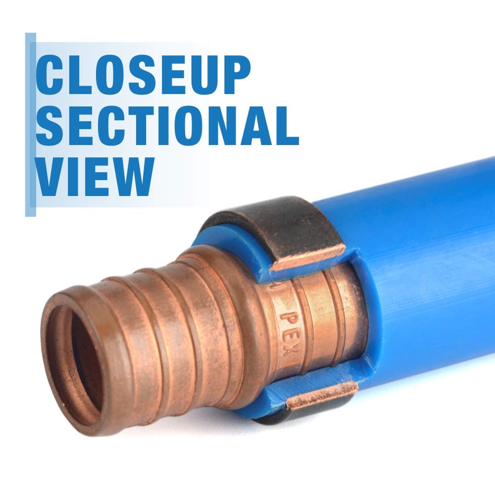 IWISS Angle Head 1/2inch & 3/4inch PEX Pipe Crimping Tool Kit, F1807