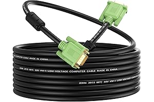 XXONE VGA Cable 10ft: Unleash Crystal-Clear Visuals for an Immersive Experience