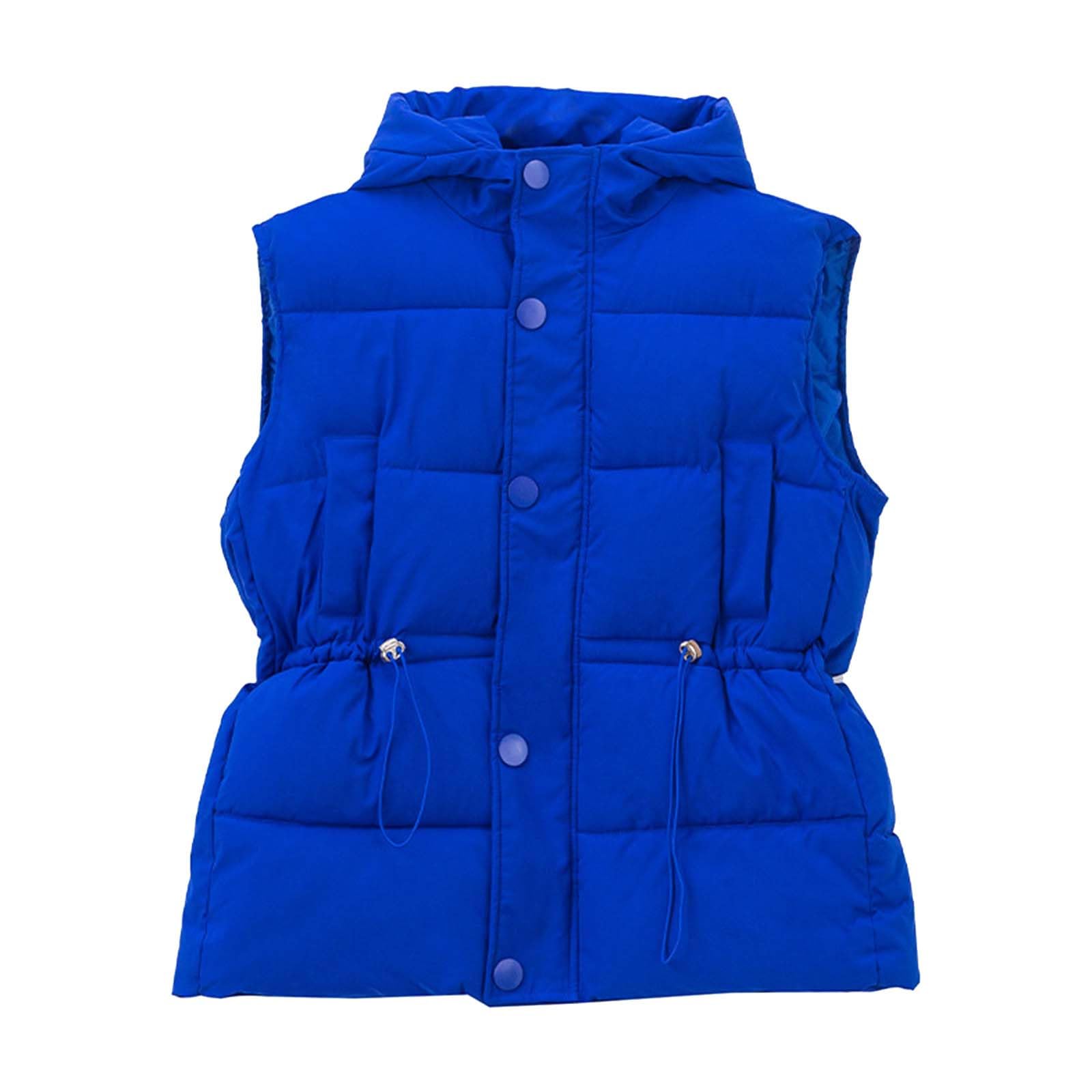 Gilet Lana Donna - Gilet in Piumino Tinta Unita da Donna con cappuccio Capispalla Senza Maniche ispessito taglie forti Cappotti Lana Cotta