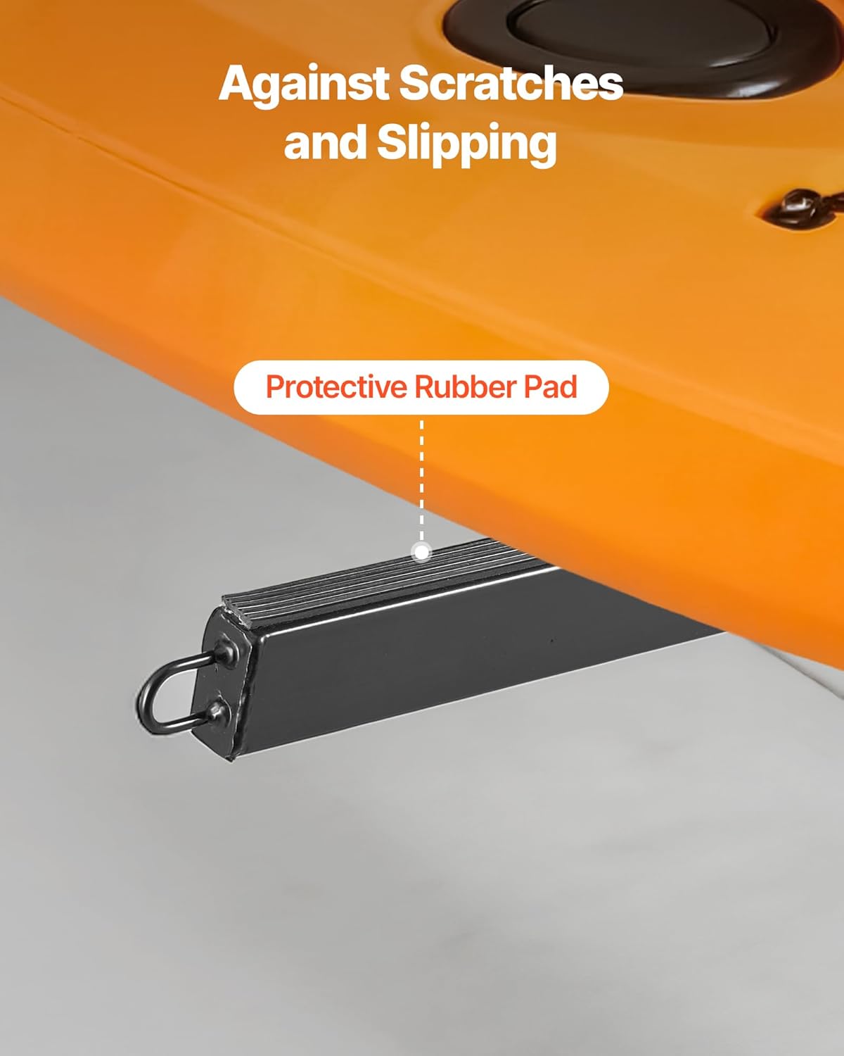 VEVOR Kayak Storage Rack, Heavy Duty Adjustable Wall Mount Stand for Indoor Outdoor Garage Shed Dock, Storage Holder for Canoe, Small Boat, SUP, Surfboard & Paddleboard