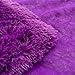YUSOKI Long Faux Fur Throw Blanket for Sofa Couch,2 Layers,2.1lb,All Ages,Home Decoration, (Purple,50