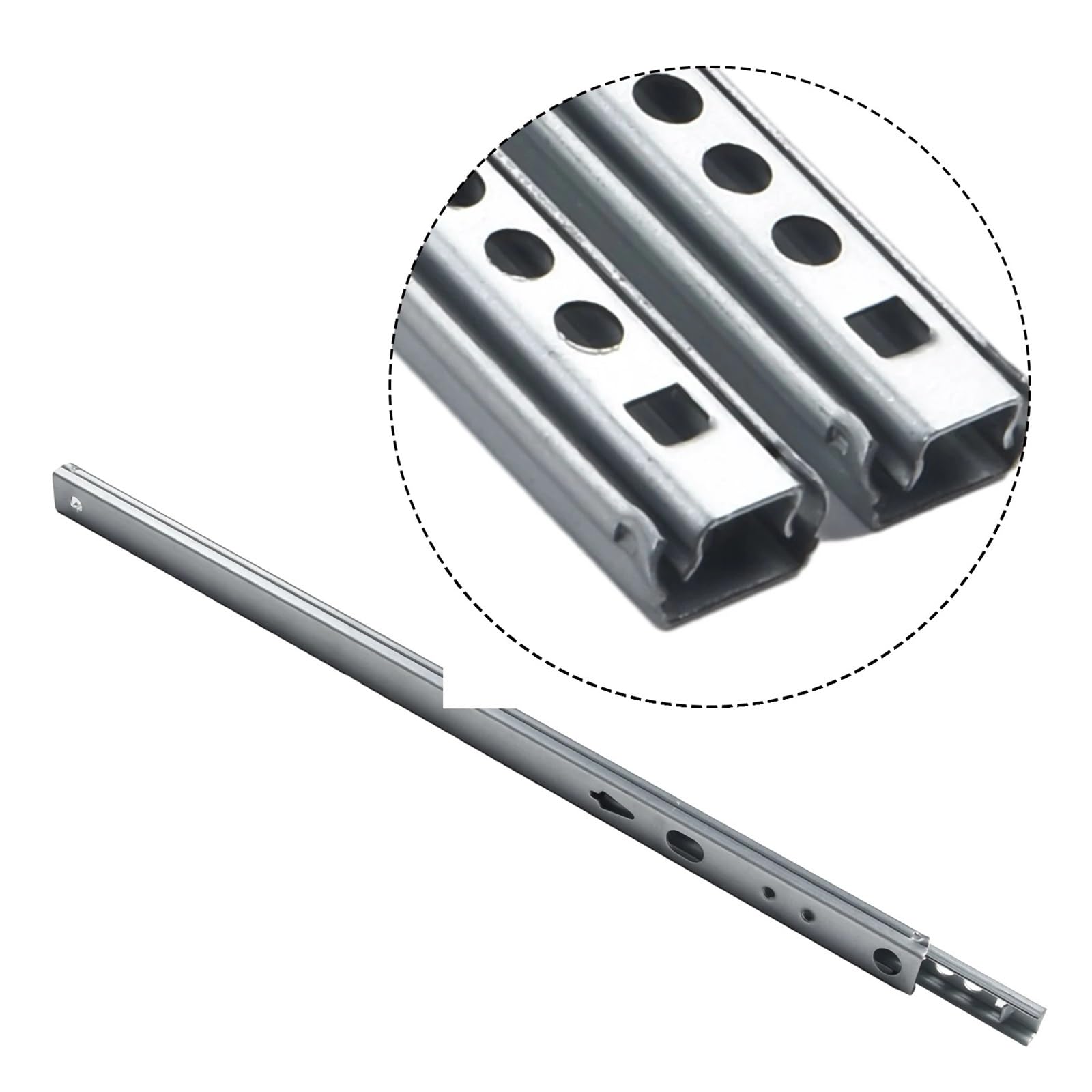 Guías para cajones con cojinetes de bolas montados 2 Piezas De Extensiones Completas For Cajones, Armario, Muebles Cocina(10inch)