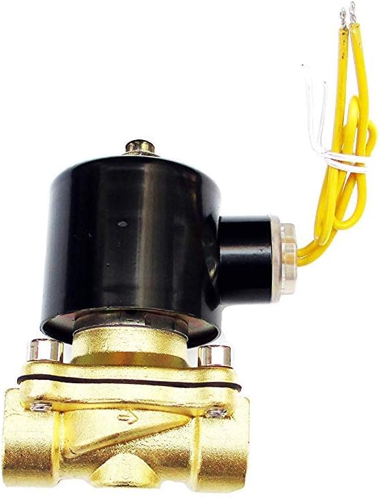 New 1/2 Solenoid Valve 110v/115v/120v AC Brass Electric Air Water Gas Diesel Normally Closed NPT High Flow
