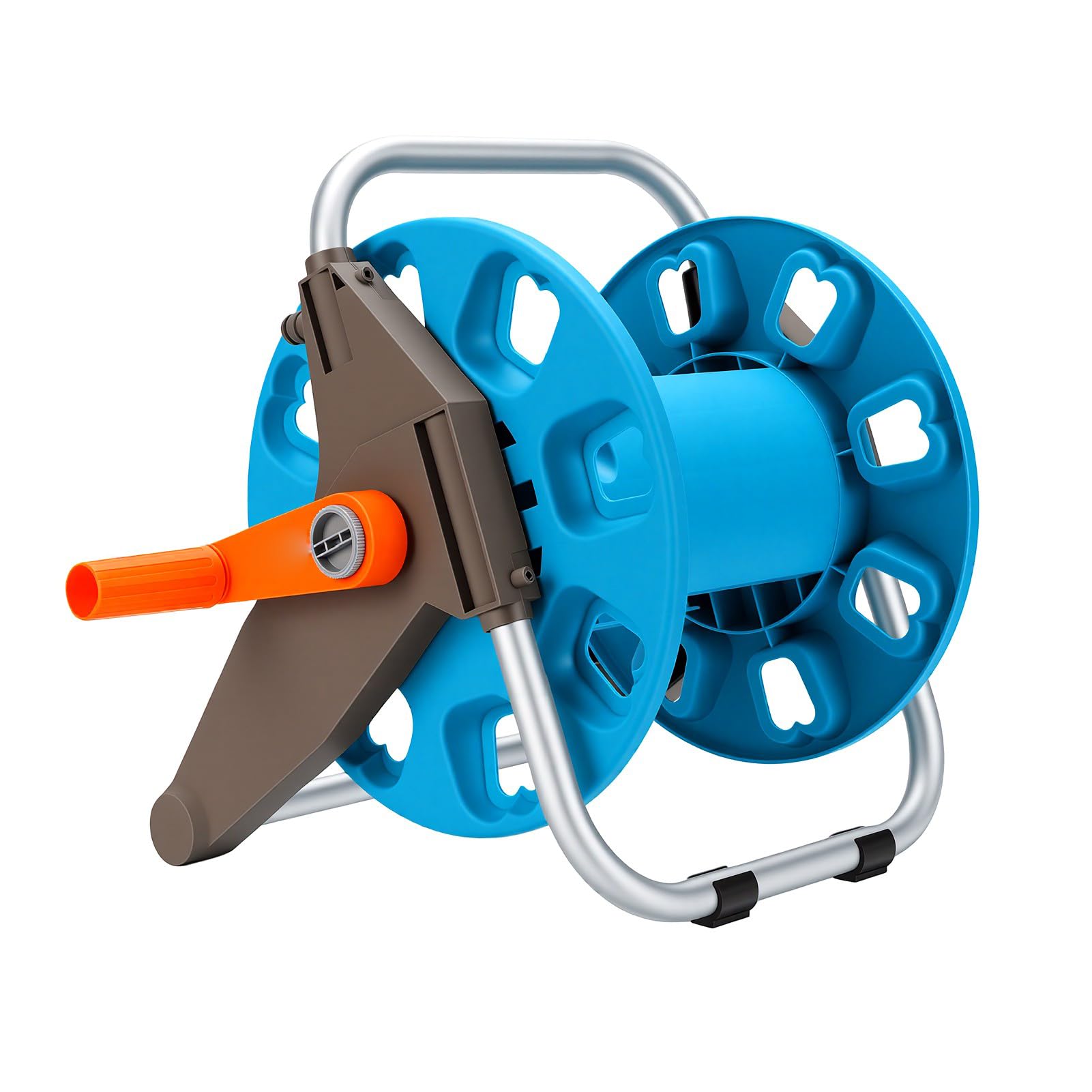 Carrello Portatile per Tubo da Giardino, Tiene 30m di Tubo