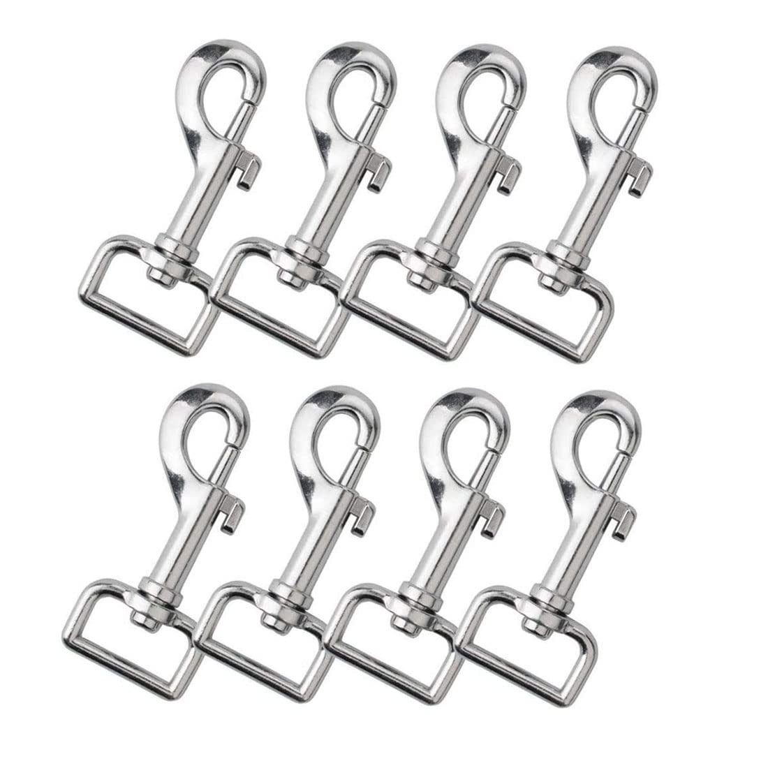 AERZETIX - Juego De 8 Mosquetones De Enganche Rápido Con Gancho