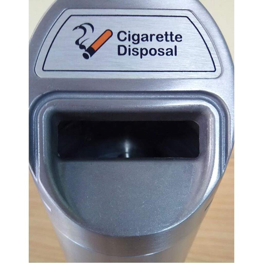 Extérieur Grand Cendrier Cylindre Cendrier mural Bin Ash cigarettes en acier inoxydable Métal Cigarette Ash Bin verrouillables (Size : 38cm)