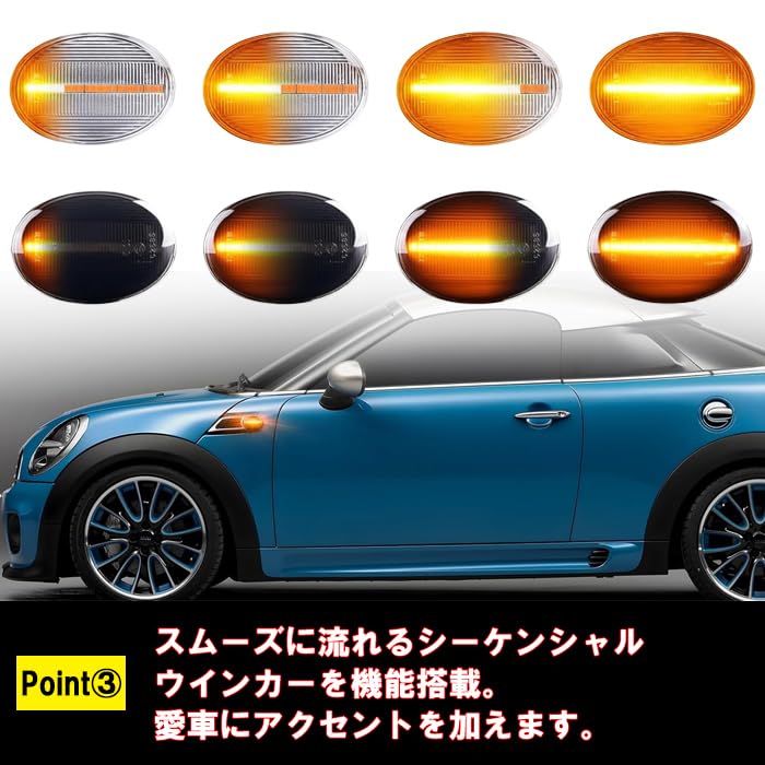 Amazon.co.jp: LED サイドマーカー R55 R56 R57 R58 R59