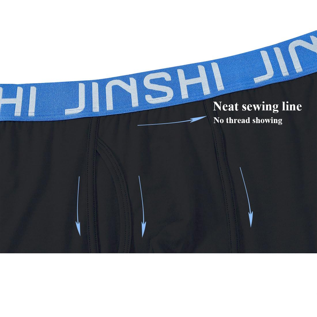 JINSHI Calzoncillos tipo bóxer de rayón de bambú para hombre, 942M07*paquete de 3, XX-Large