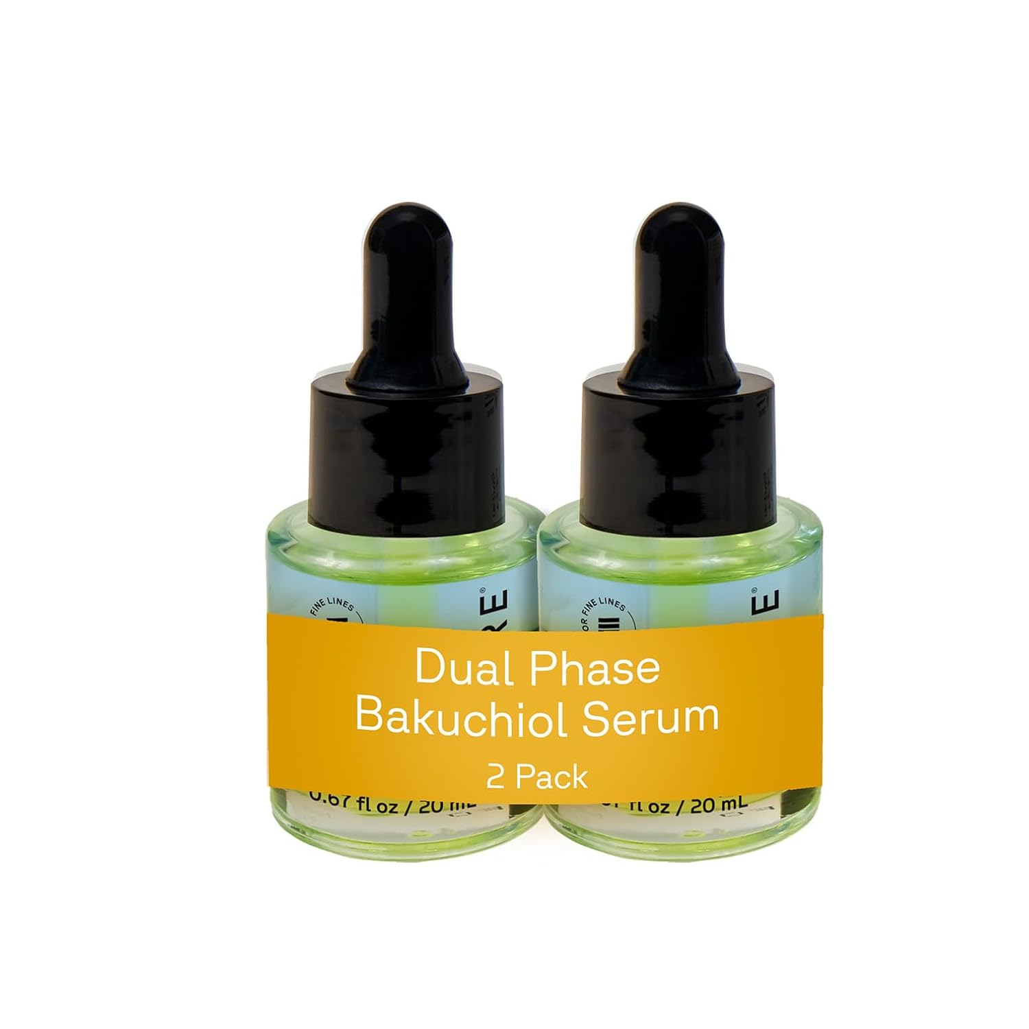 Acure Radically Rejuvenating Dual Phase Bakuchiol Serum - Bakuchiol Oil Serum for Face, Anti Aging Retinol Alternative for Wrinkles & Fine Lines, Cold Pressed Botanical Oils, Vegan - 0.67 fl oz