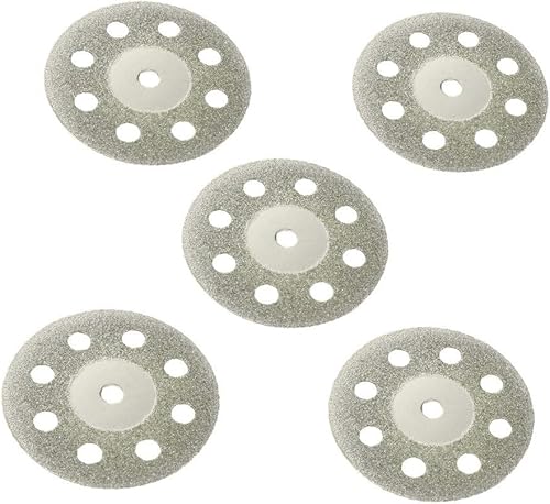 X-DREE 20mm Diamond Glass Saw Cutting Cut Off Discs Wheel 5pcs(Disco de corte de discos de corte de sierra de vidrio de diamante de 20 mm, 5 piezas