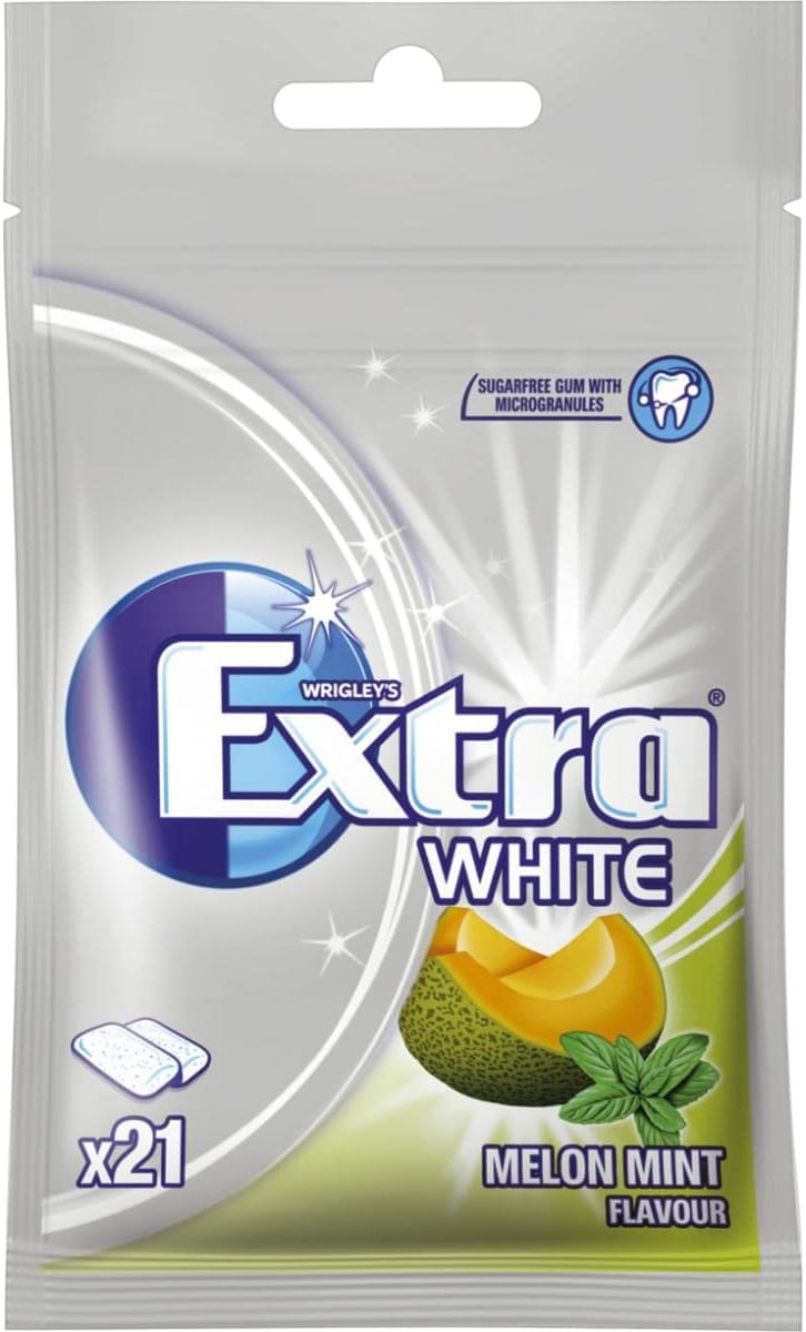 EXTRA White Melon Mint Chewing Gum Sugar Free 29g Tasty Chewing Gum