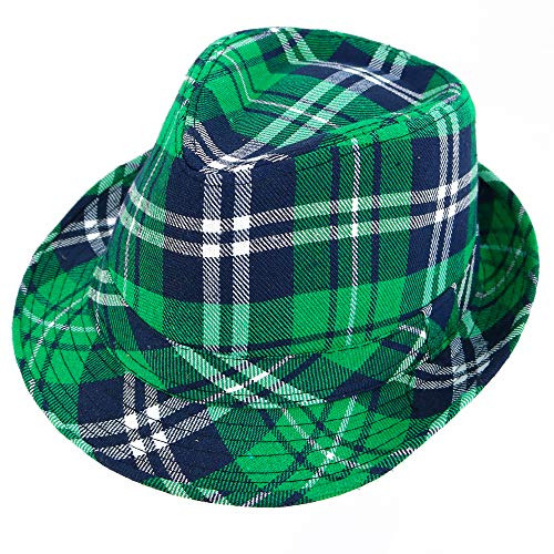 Skeleteen Irish Plaid Green Fedora - St. Patrick's Day Costume Accessories Leprechaun Hat For Men Women And Kids #TOP7