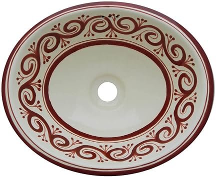 Talavera Mexican Handmade Ceramic Hand Painted Bathroom Sink 67