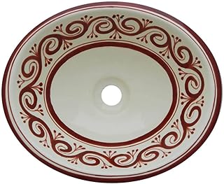 Talavera Mexican Handmade Ceramic Hand Painted Bathroom Sink 67