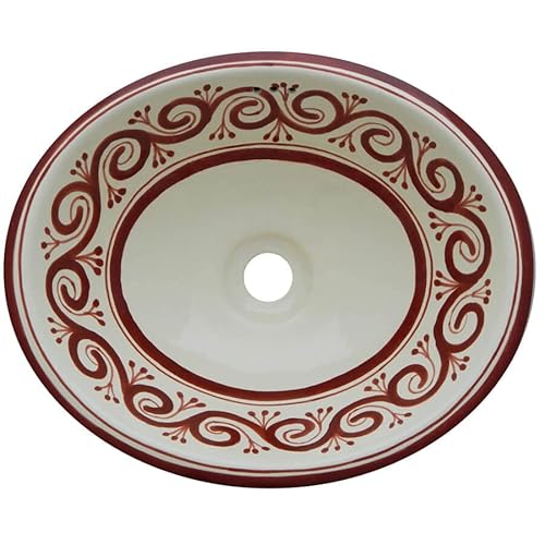 Talavera Mexican Handmade Ceramic Hand Painted Bathroom Sink 67