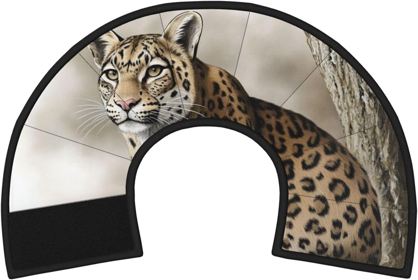 Custom Pet Cones - Unique Design Cat & Dog Cone, Collar for Post-Surgery Recovery, Adjustable Neck Spotted Tiger Small