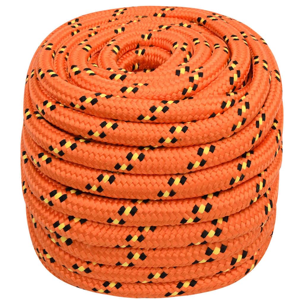 Corda per barca, arancione, 20 mm, 50 m, in polipropilene