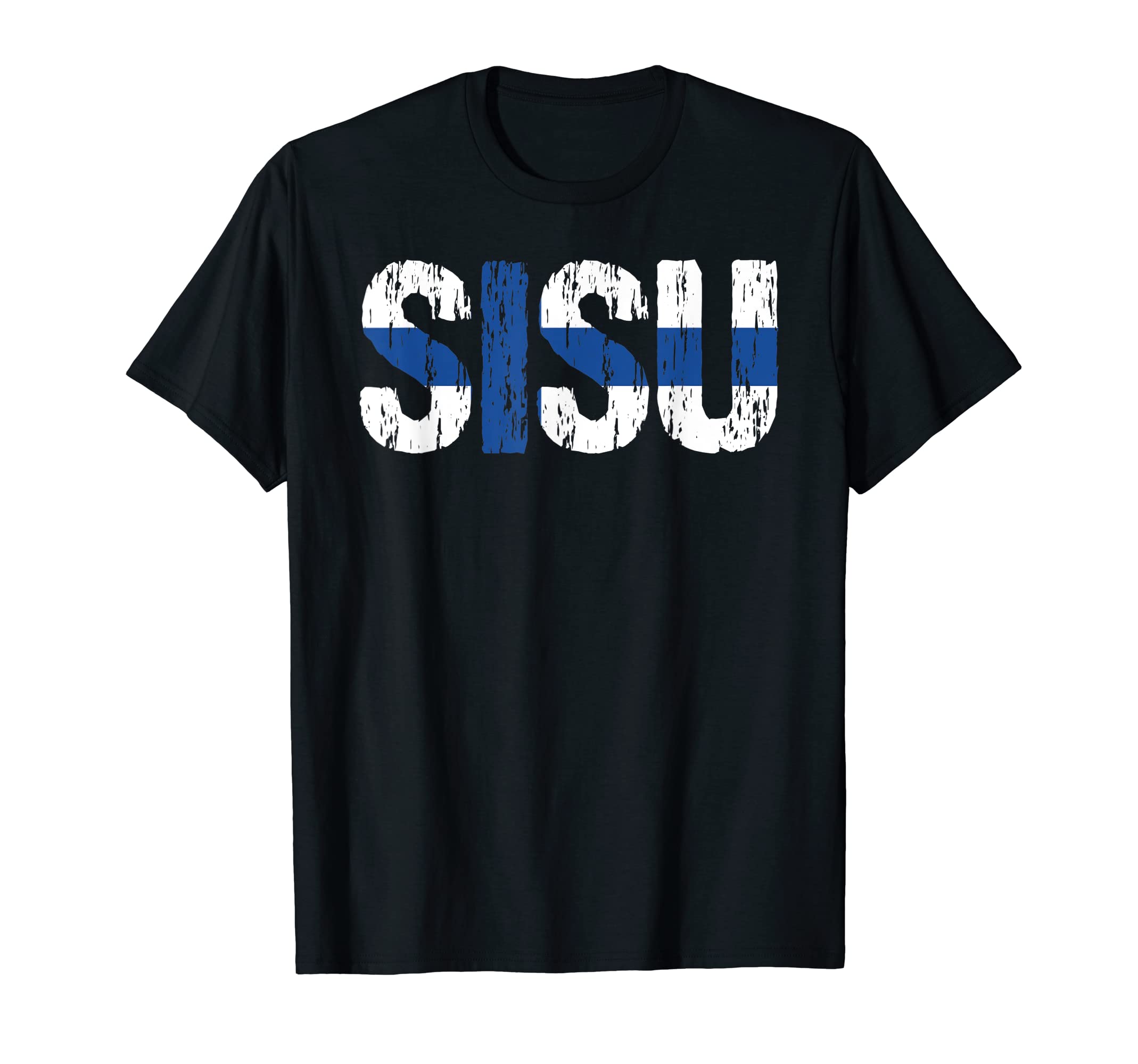 Sisu Finnish Flag Finland Distressed Suomi Gift T-Shirt