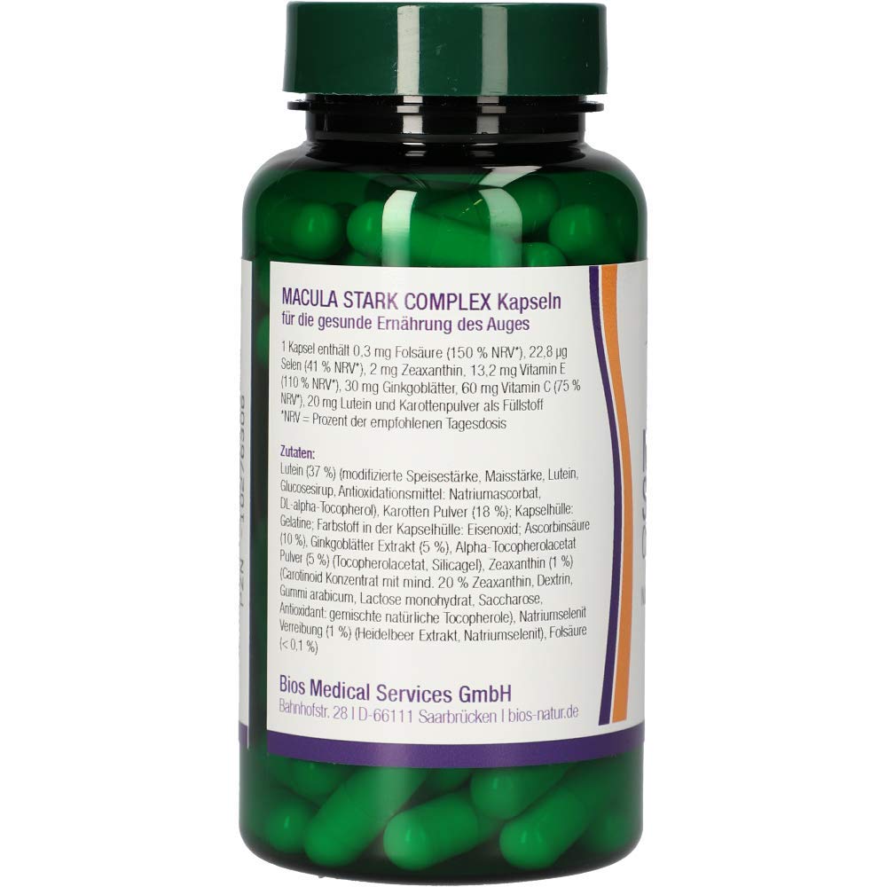 Bios effect Macula stark complex, 60 Kapseln, 1er Pack (1 x31 g)