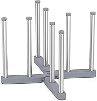 VAEKUCEAN Collapsible Baby Bottle Drying Rack - Height Adjustable, Holds 8 Bottles, Multi-Functional for Cups, Mugs, Bags & More