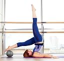 NISHAJ Mini Exercise Ball 9inch/25cm Small Yoga Ball Soft Pilate Home Training Abdominal Workouts Ball, Anti Burst and Slip, with Inflatable Straw for Therapy, Barre, Core Trainings - (Grey) gallery image