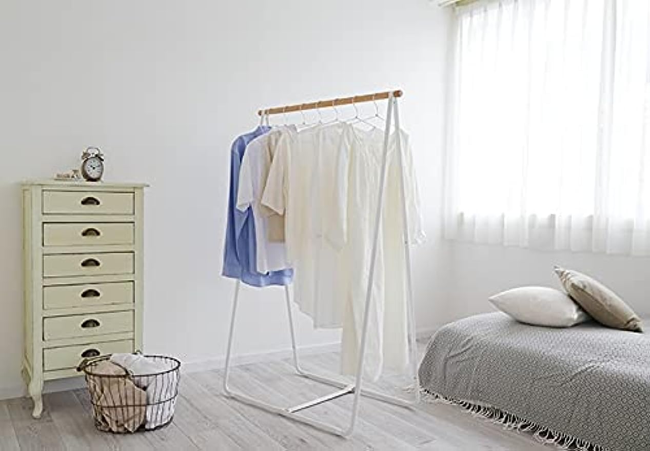 Amazon.co.jp : 物干し おしゃれ 室内 折りたたみ 天然木 物干し