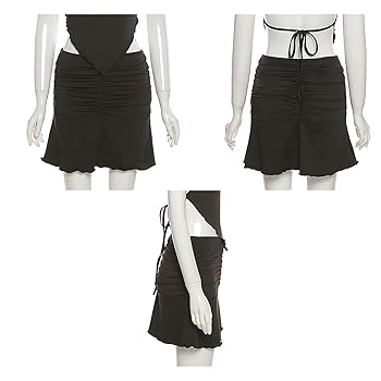 スカート rurumu:/shirring frill short-PT rurumu:/shirring frill short-PT