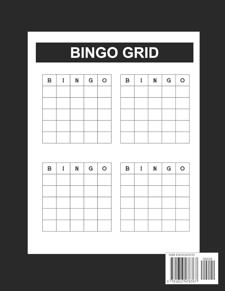 bingo-sheets-blank-bingo-grid-score-record-bingo-game-record-book-blank-bingo-cards-bingo-supplies-4-bingo-cards-each-100-sheets-kampstar-richard-9781653478767-amazon-com-books for Free Printable Empty Bingo Cards Bingo Sheets: Blank Bingo Grid Score Record, Bingo Game Record Book, Blank Bingo Cards, Bingo Supplies, 4 Bingo Cards Each 100 Sheets: Kampstar, Richard: 9781653478767: Amazon.com: Books for Free Printable Empty Bingo Cards