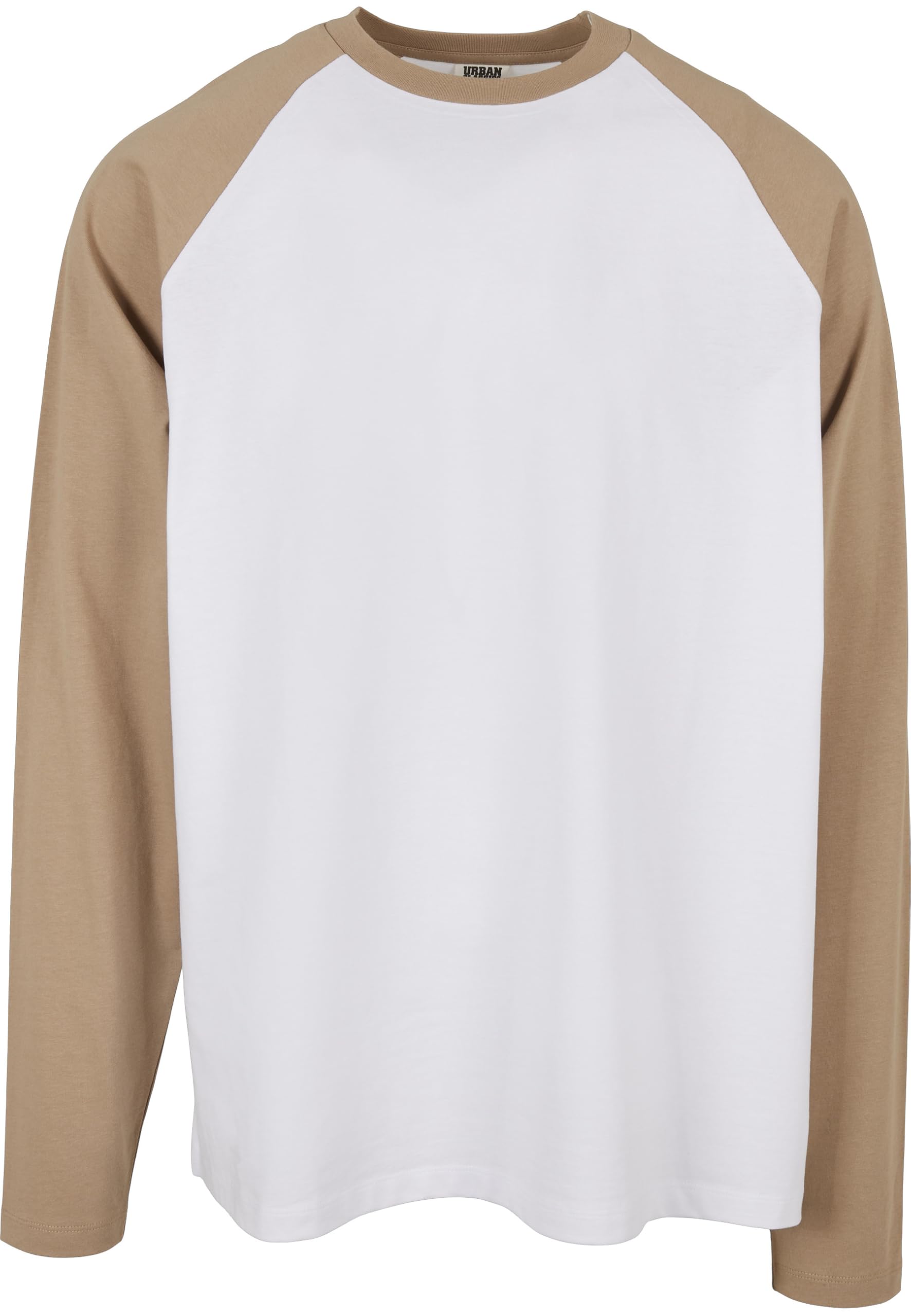 Urban Classics Men's Organic Oversized Raglan Long-Sleeved T-Shirt, White/Union Beige, XXXX-Large