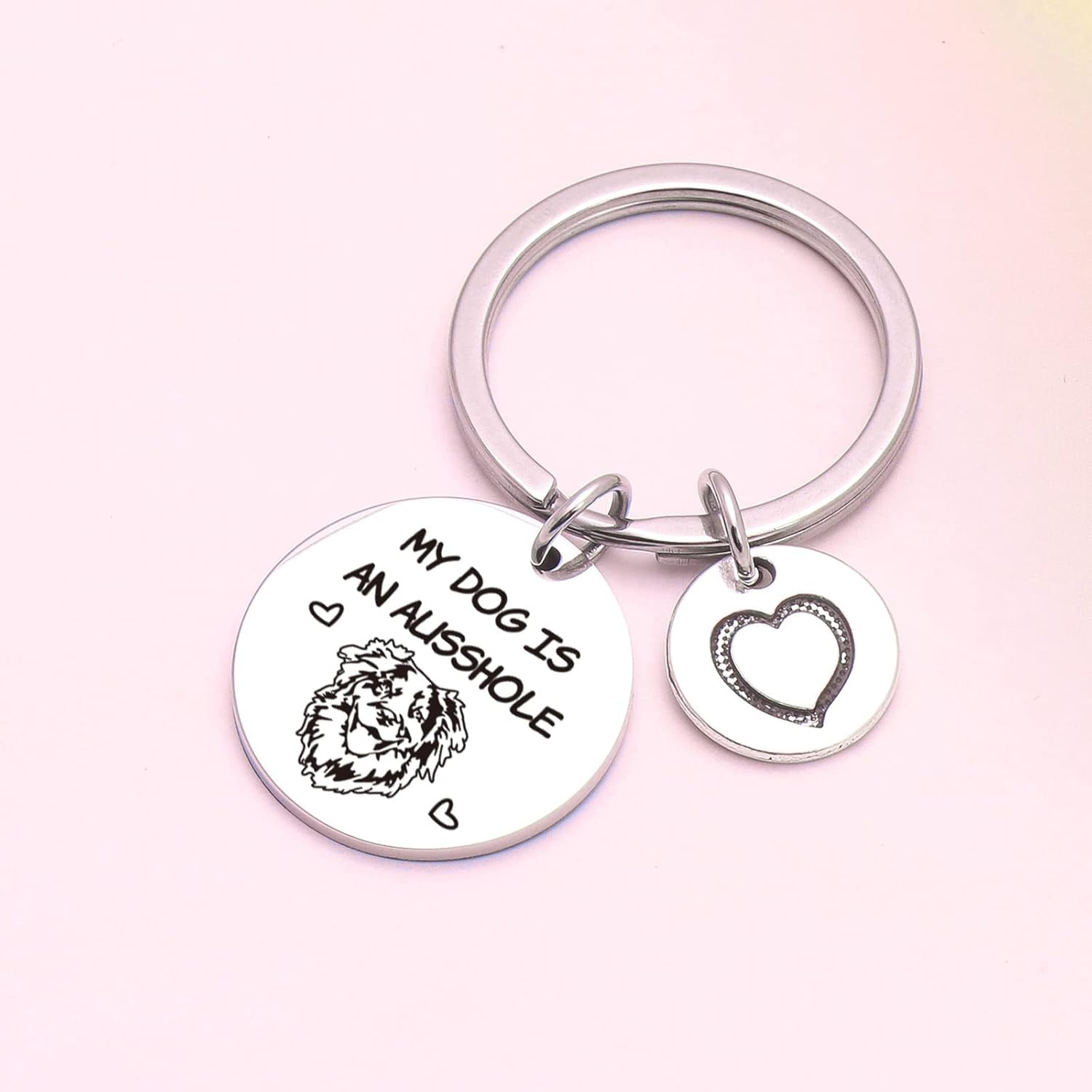 Australian Shepherd Keychain Aussie Gifts Australian Shepherd Dog Jewelry For Dog Mom Dad - Image 4