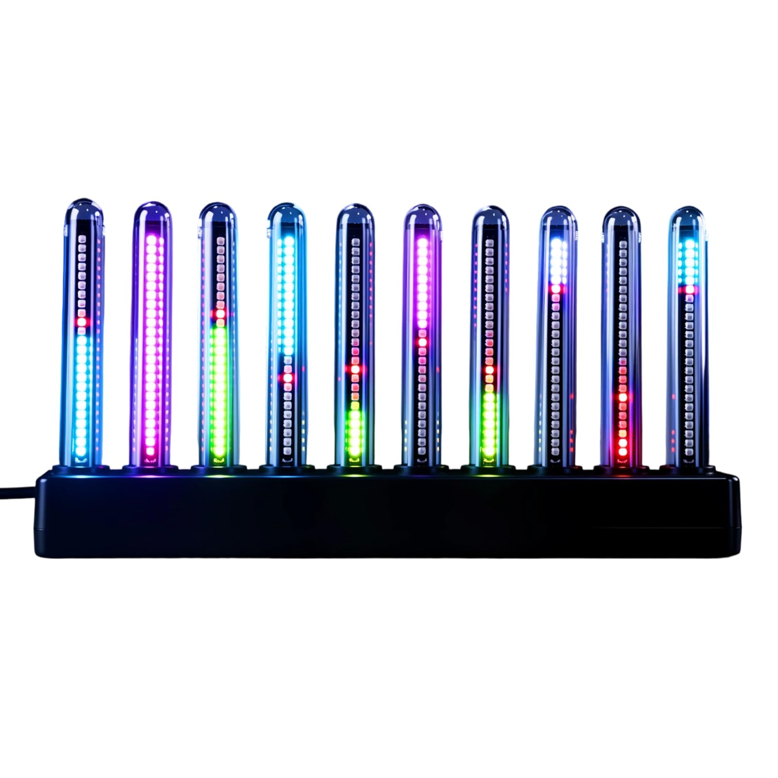 HDOYTXXM Intelligent RGBs LED Spectrum Lamp with Sound Activation and 8 Display Mode for Music Lovers and Gamers Music Rhythm Light